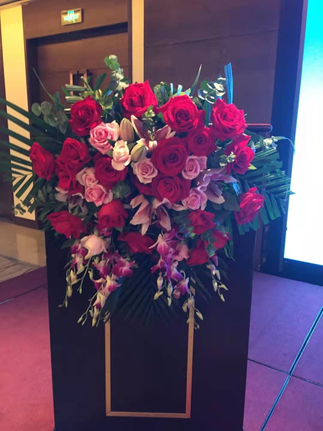 开业花篮花束玫瑰花